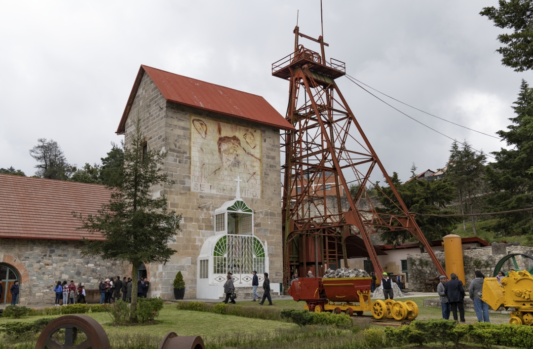 The Cornish-type engine house at Mina Dolores, Real del Monte, recently opened to the public
